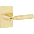 Emtek Manija con Llave SELECT L-Square Knurled