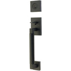 Emtek Juego de Entrada — Hercules Smooth Sectional — Negro Mate