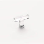 Emtek Perilla Moderna de Vidrio, 2-1/8" — Cromo Pulido