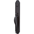 Emtek Juego de Entrada — Greeley Tubular — Bronce Negro Mate