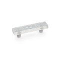 Schaub Jaladera Ice Pearl Note**** We de Vidrio, 3" cc — Transparente