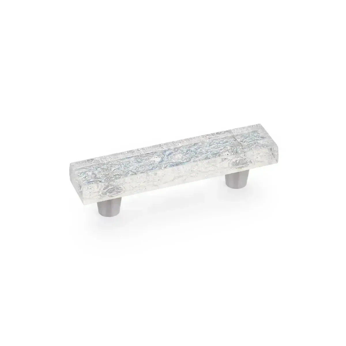 Schaub Jaladera Ice Pearl Note**** We de Vidrio, 3" cc — Transparente