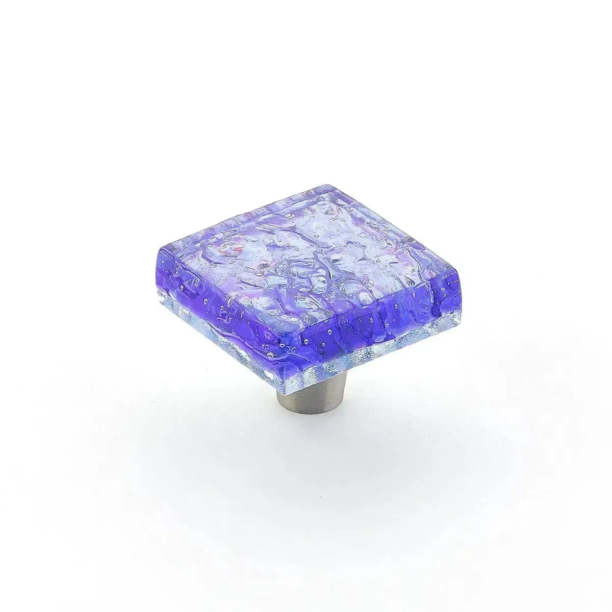 Schaub Perilla Ice Pearl Blue Note**** We de Vidrio Cuadrada, 1-1/2" diám.