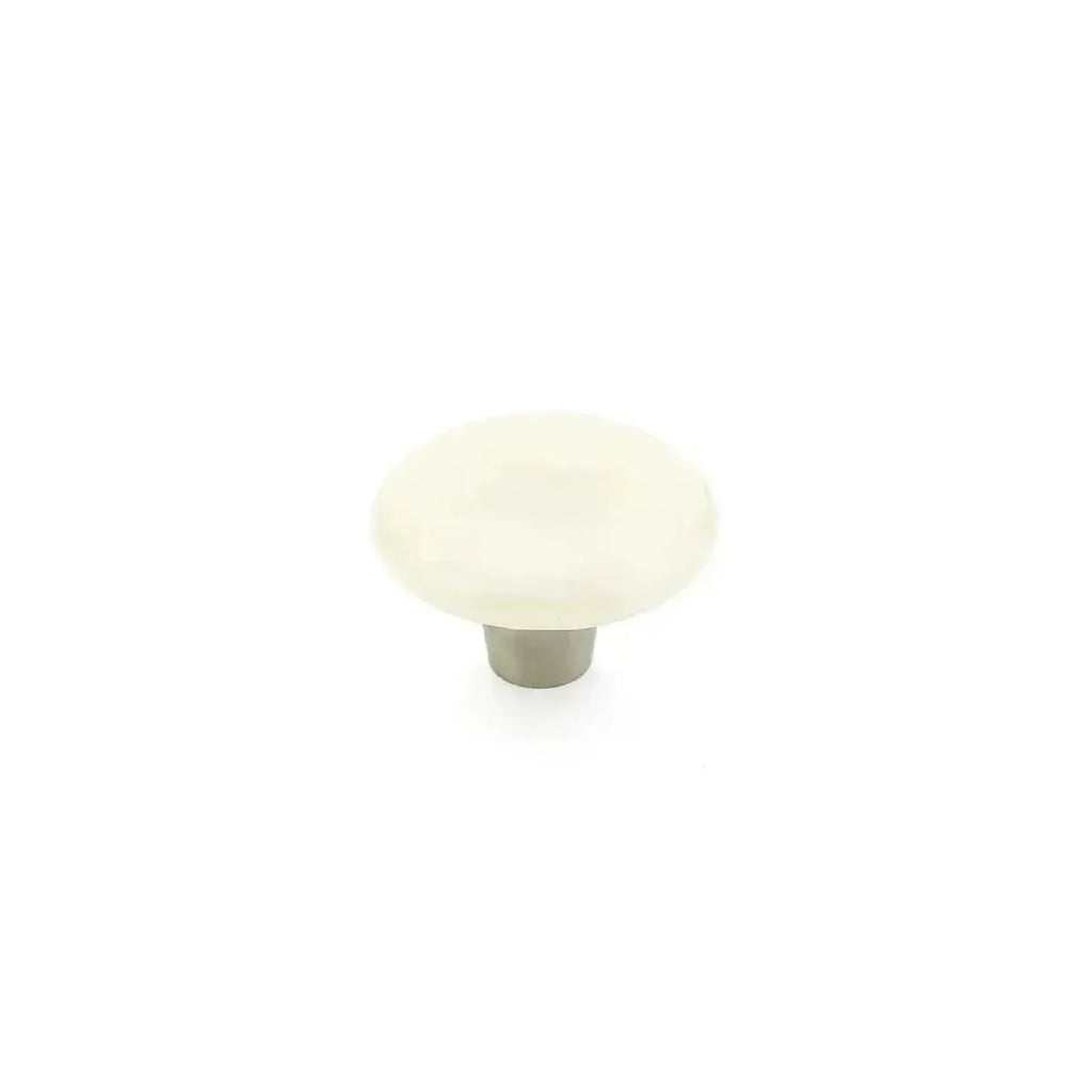 Schaub Perilla Ice Green Blue Pebbles Note**** We de Vidrio Redonda, 1-1/2" diám.