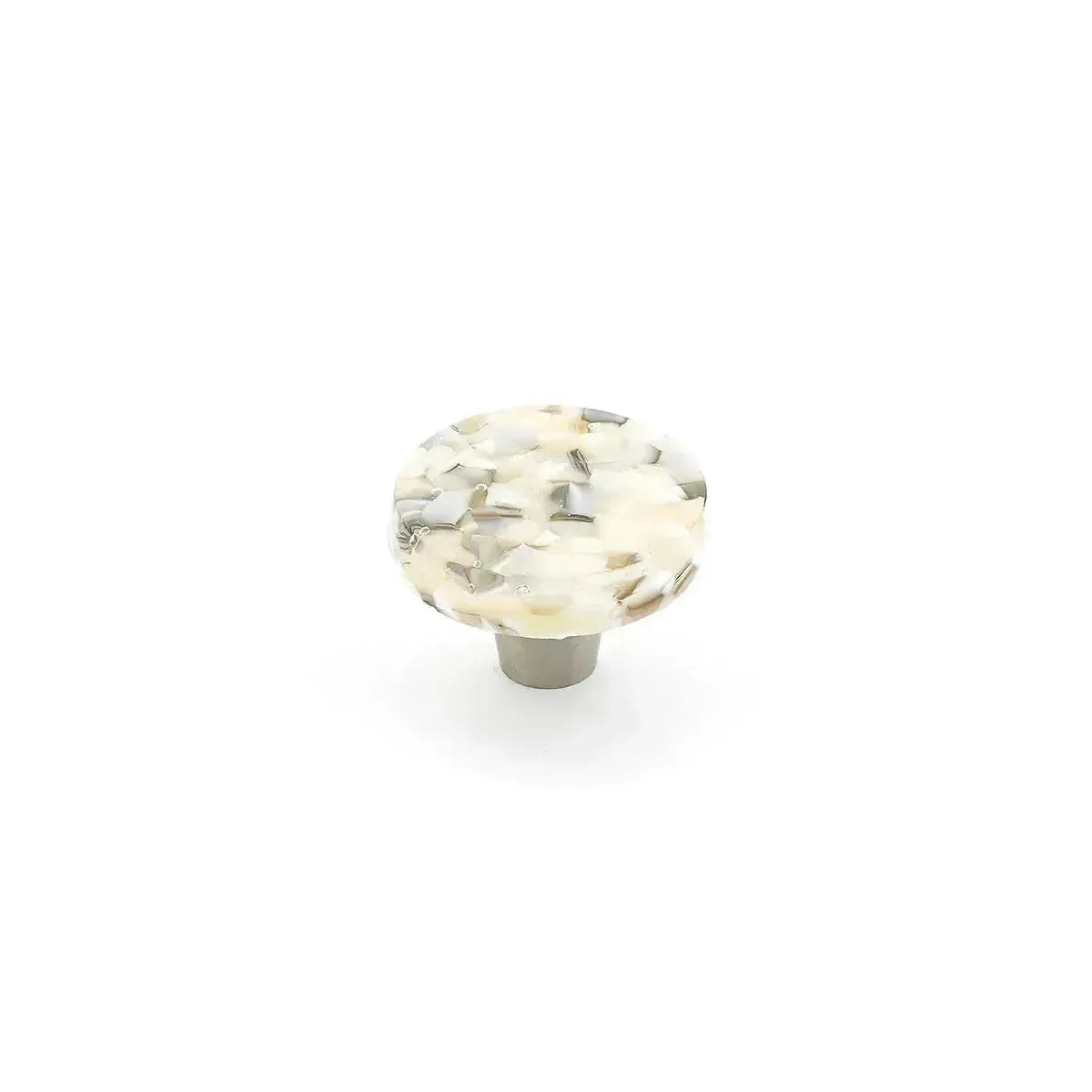 Schaub Perilla Fused Sapphire Silk Stainless Steel Call de Vidrio Redonda, 1-1/2"