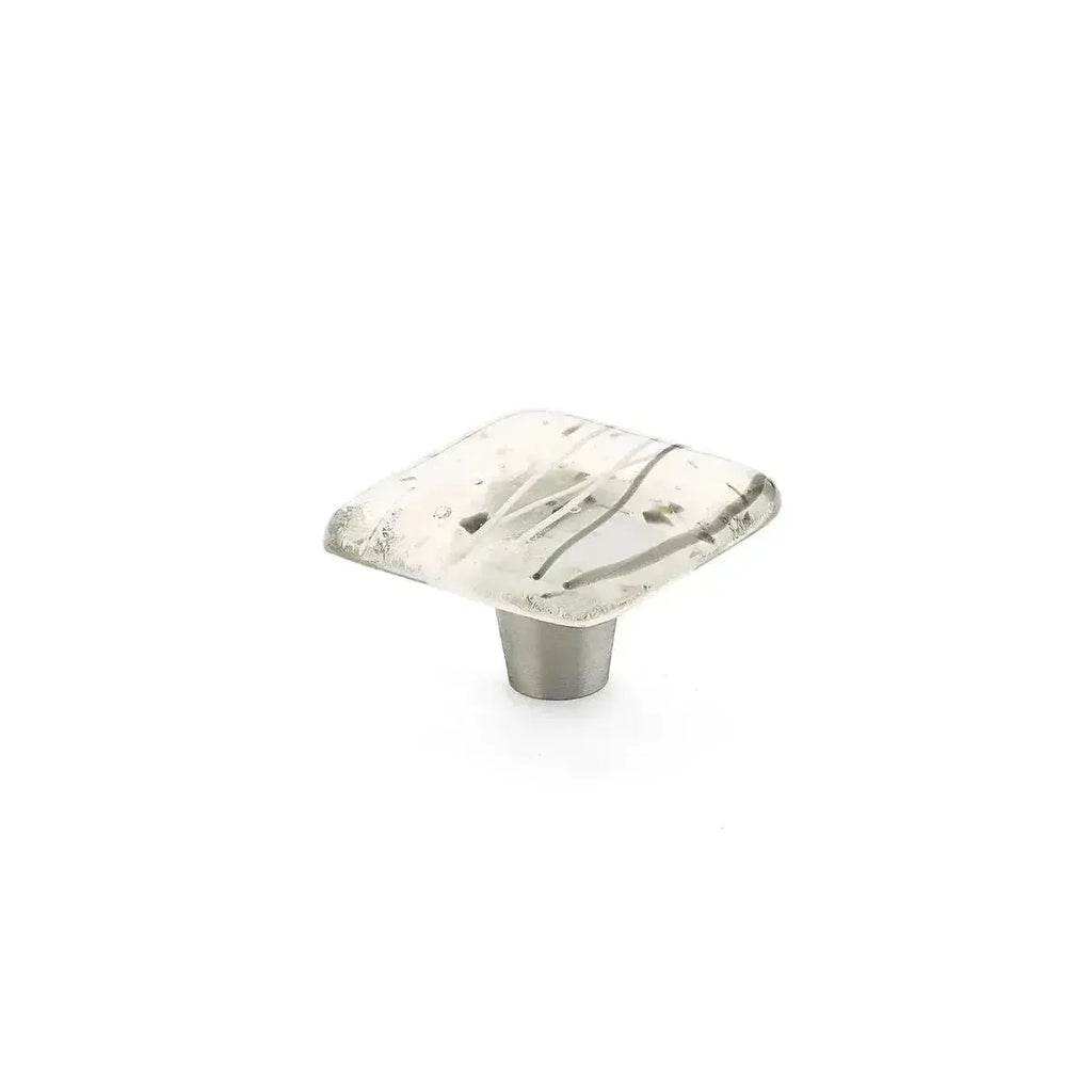 Schaub Perilla Fused Sapphire Silk Stainless Steel Call de Vidrio Cuadrada, 1-1/2"