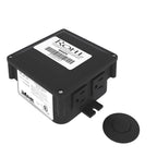 Rohl Caja de Control para Triturador con Botón Neumático - Transicional - Negro Mate