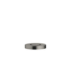 Botón neumático AIR SWITCH de Dornbracht, de perfil plano y circular, para accionar el triturador de desperdicios, acabado Dark Platinum cepillado