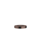 Botón neumático AIR SWITCH de Dornbracht, de perfil plano y circular, para accionar el triturador de desperdicios, acabado Dark Bronze cepillado (PVD)