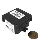 Rohl Caja de Control para Triturador con Botón Neumático - Transicional - Bronce Inglés