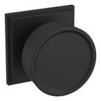 Baldwin Hardware Perilla K009 Hollywood Hills con Roseta R050 — Negro satinado — Privacidad