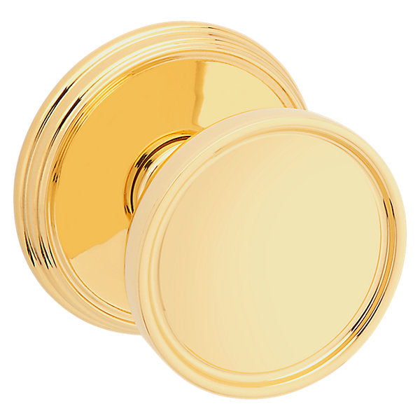 Baldwin Hardware Perilla K012 Tulip con Roseta 5078 — Latón sin laca — Dummy completo