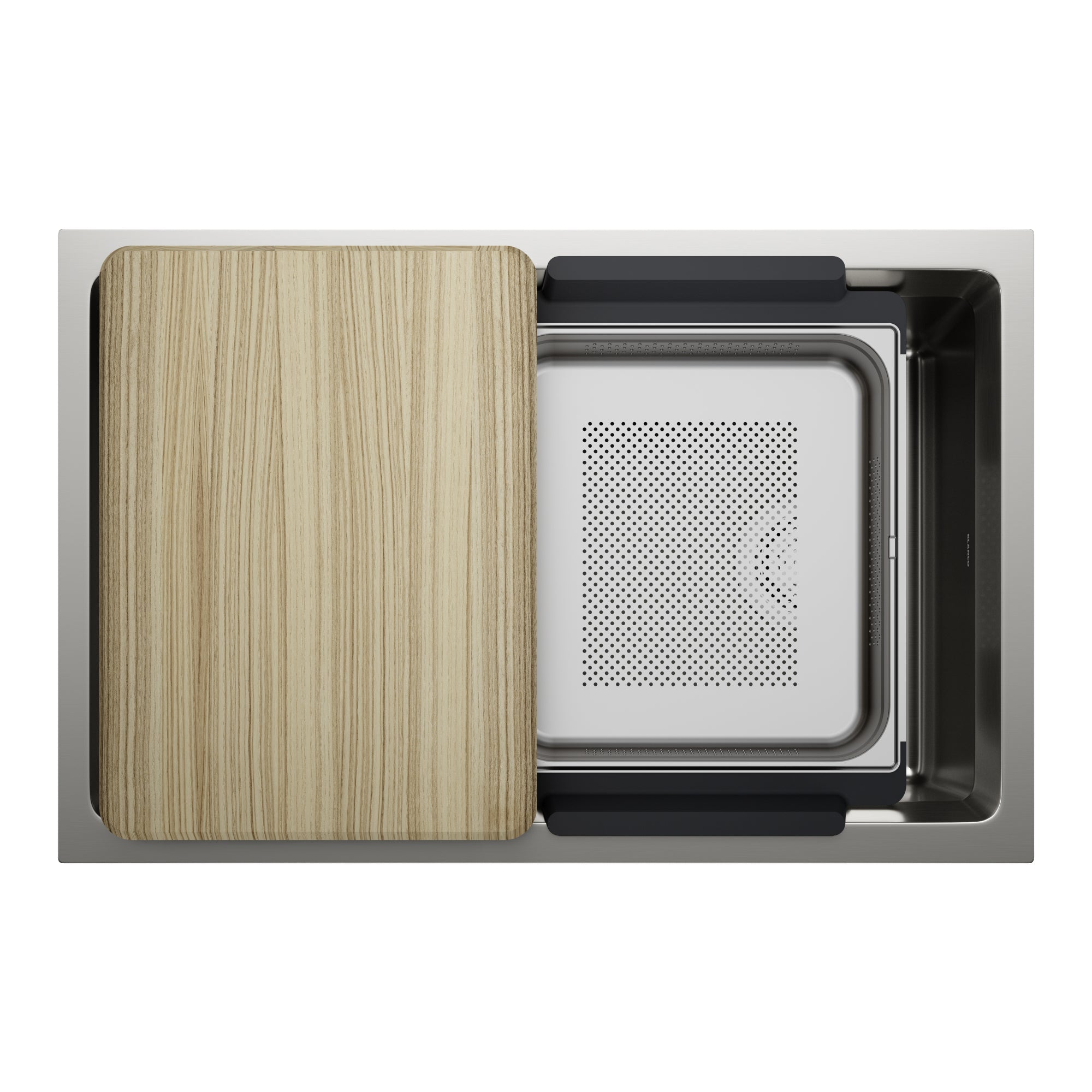 Blanco Inteos 30″ Workstation — Tarja de Acero Inoxidable — vista 2