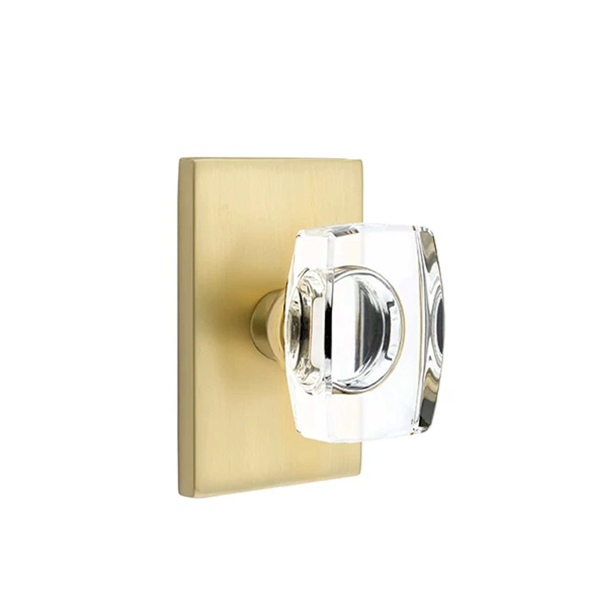 Latón Satinado · Modern Rectangular Rosette