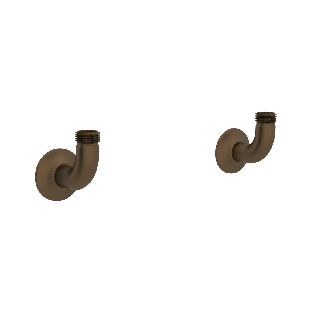 Rohl Georgian Era Uniones de Pared para Mezcladora Tipo Puente - Bronce Inglés