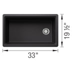 Blanco Inteos 33″ Workstation — Tarja de Silgranit