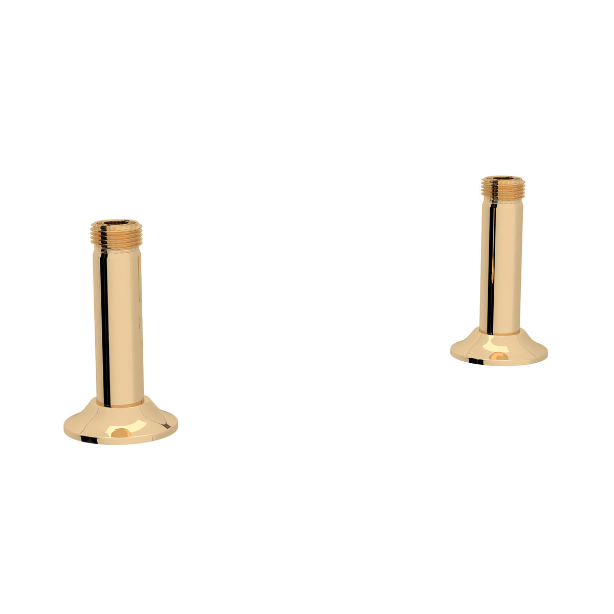 Rohl Georgian Era Uniones Rectas de Cubierta para Mezcladora Tipo Puente - Oro Inglés