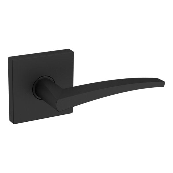 Baldwin Hardware Manija L022 con Roseta R017 — Negro satinado — Dummy completo
