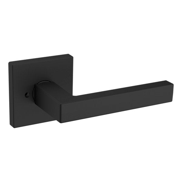 Baldwin Hardware Manija L023 con Roseta R017 — Negro satinado — Privacidad