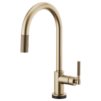 Grifo de cocina extraíble SmartTouch® con tubo arqueado y manija moleteada - LITZE®