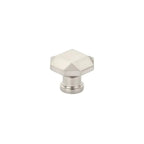 Schaub Perilla Menlo Park Faceted, 1-1/4" — Níquel Cepillado