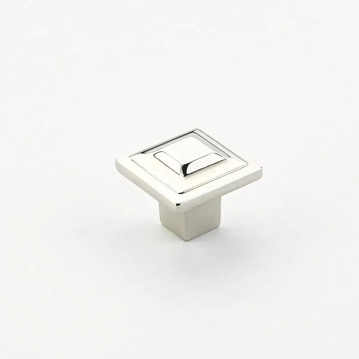 Schaub Perilla Menlo Park Cuadrada, 1-1/4" — Níquel Pulido