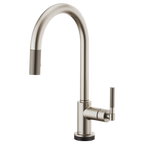 Grifo de cocina extraíble SmartTouch® con tubo arqueado y manija moleteada - LITZE®