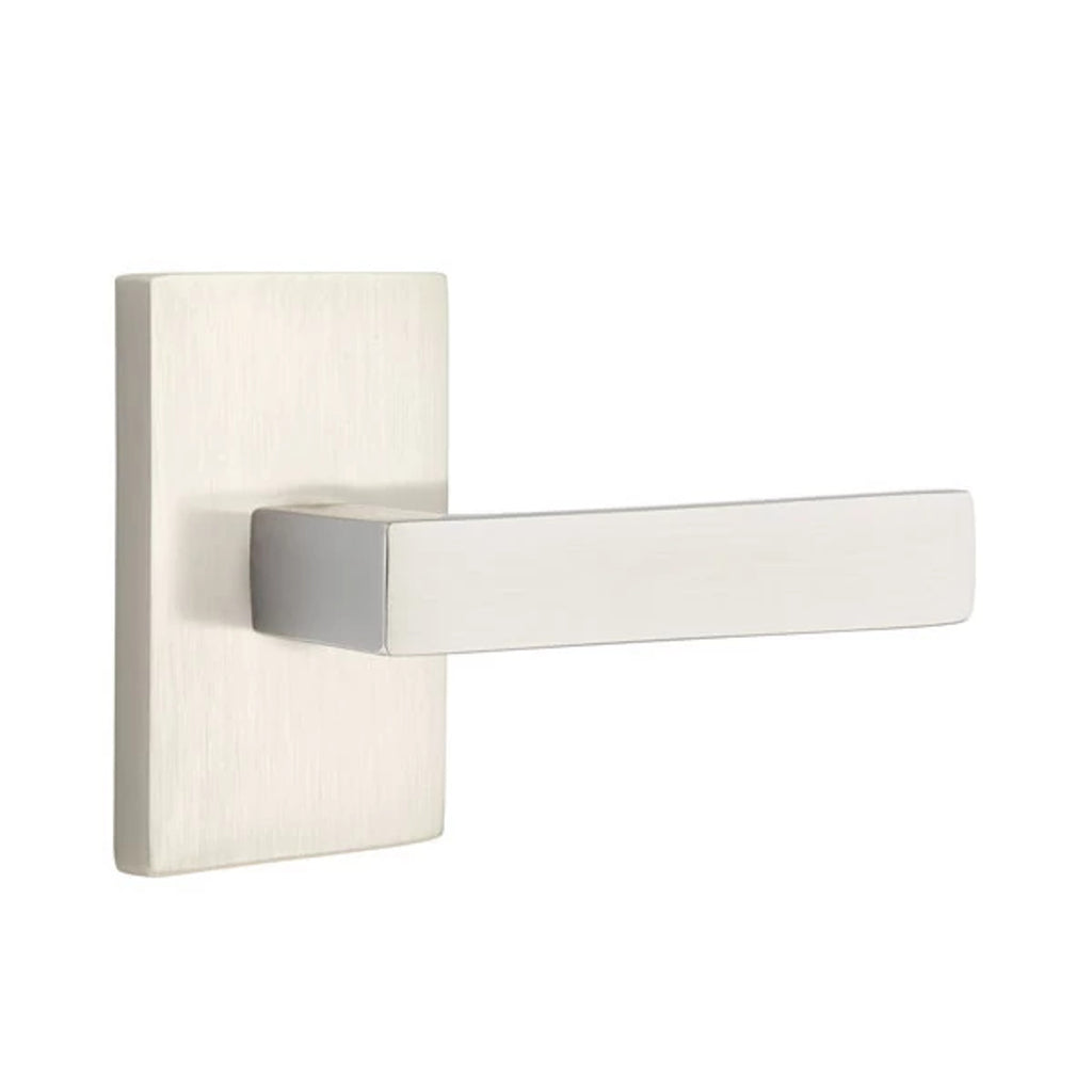 Níquel Satinado · Modern Rectangular Rosette