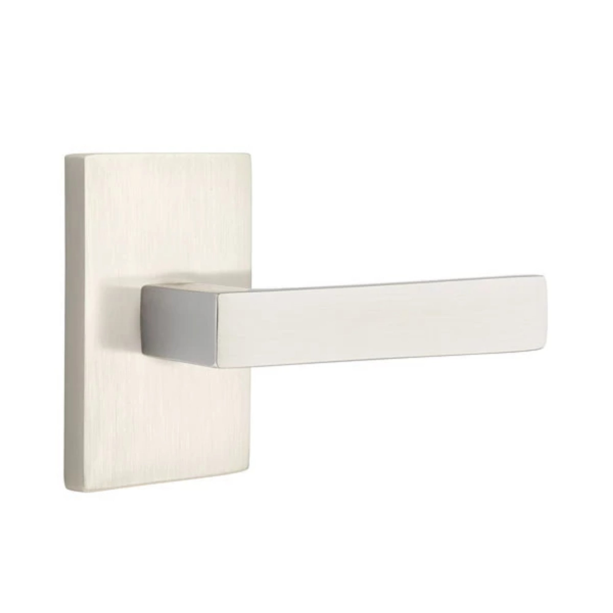 Níquel Satinado · Modern Rectangular Rosette