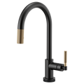 Grifo de cocina extraíble SmartTouch® con tubo arqueado y manija moleteada - LITZE®