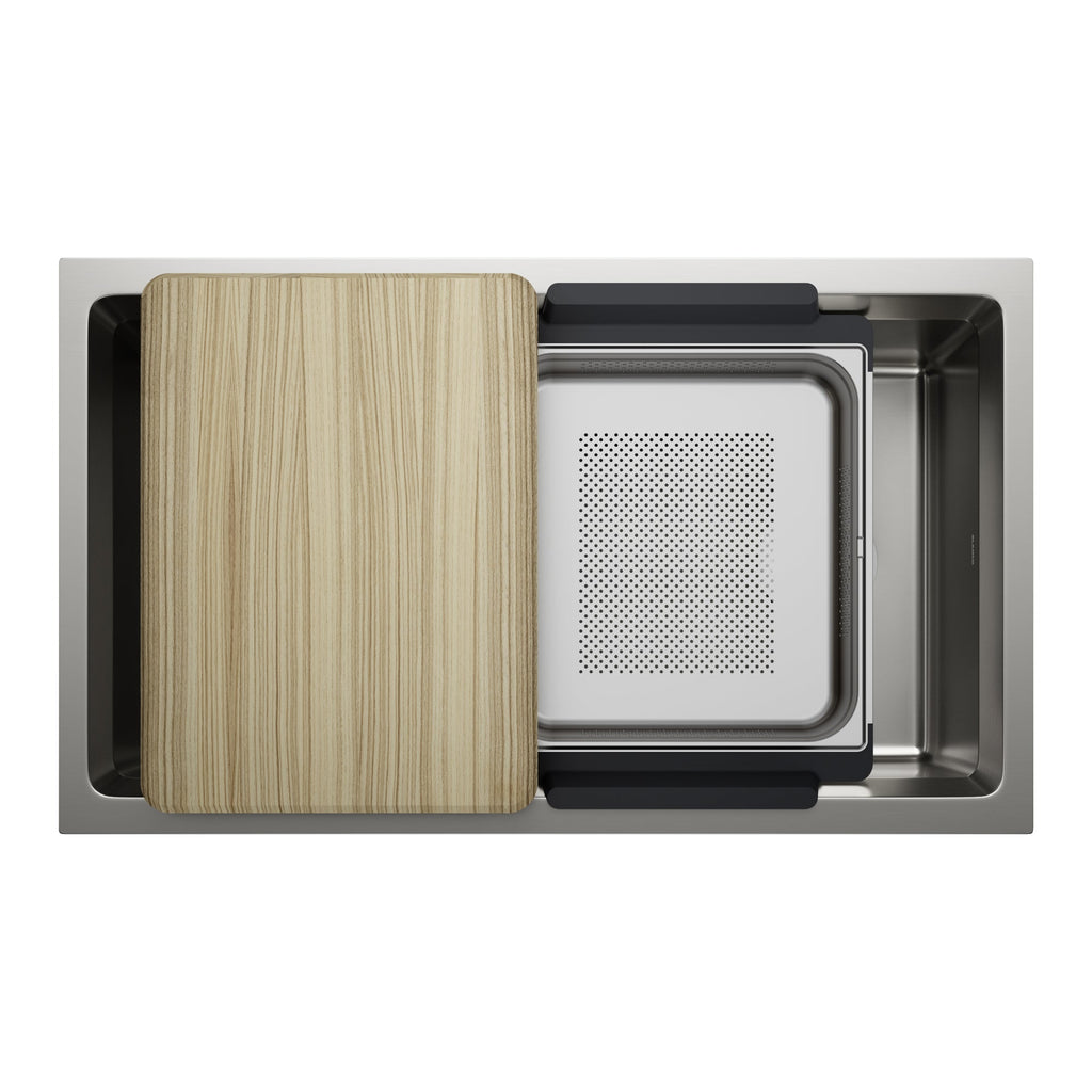 Blanco Inteos 33″ Workstation — Tarja de Acero Inoxidable — vista 2