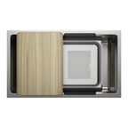 Blanco Inteos 33″ Workstation — Tarja de Acero Inoxidable — vista 2