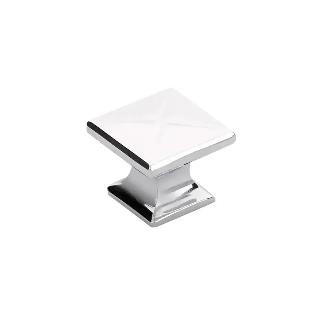 Schaub Perilla Northport Cuadrada, 1-3/8" diám. — Cromo Pulido
