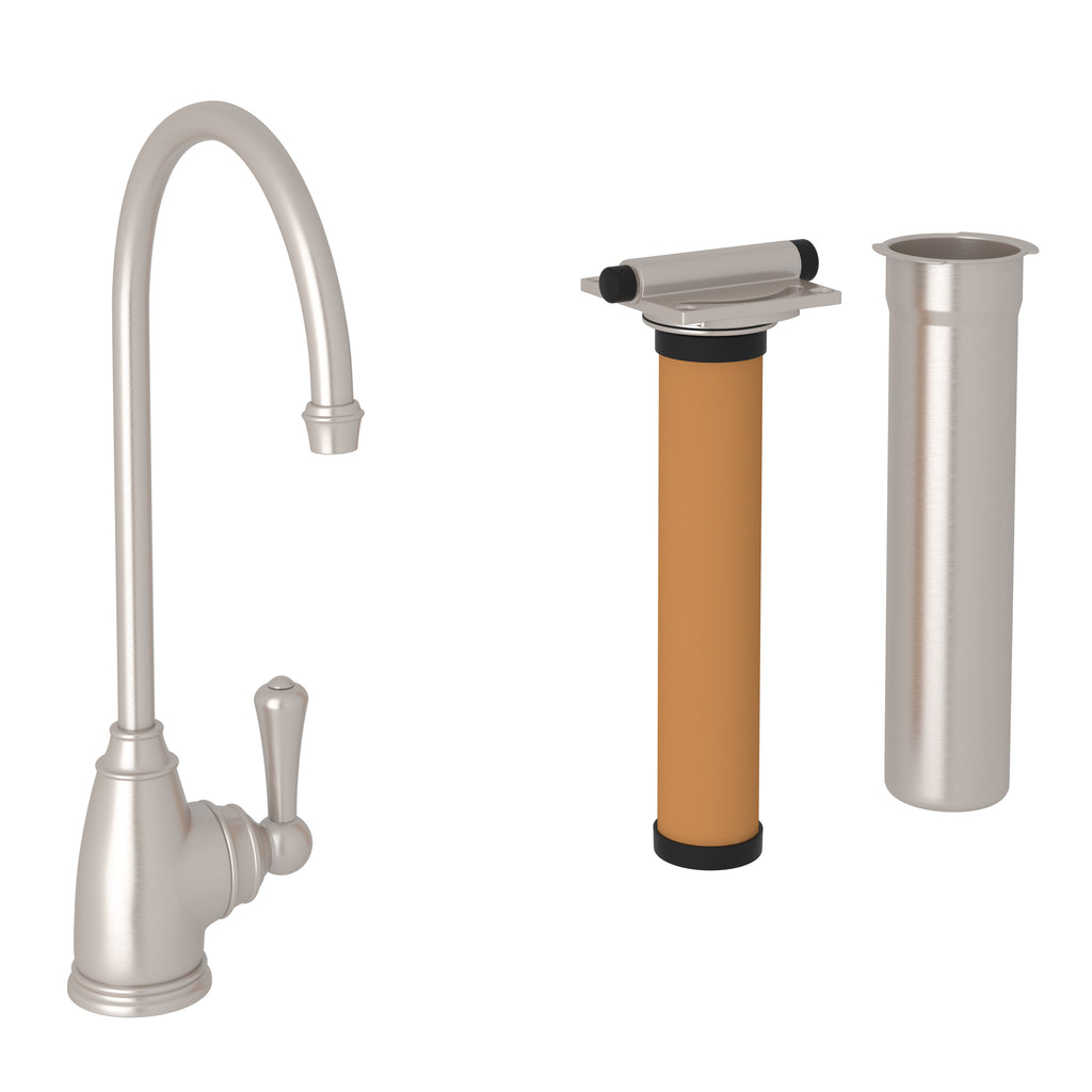 Rohl Georgian Era Kit de Mezcladora Filtradora de Cocina - Níquel Satinado