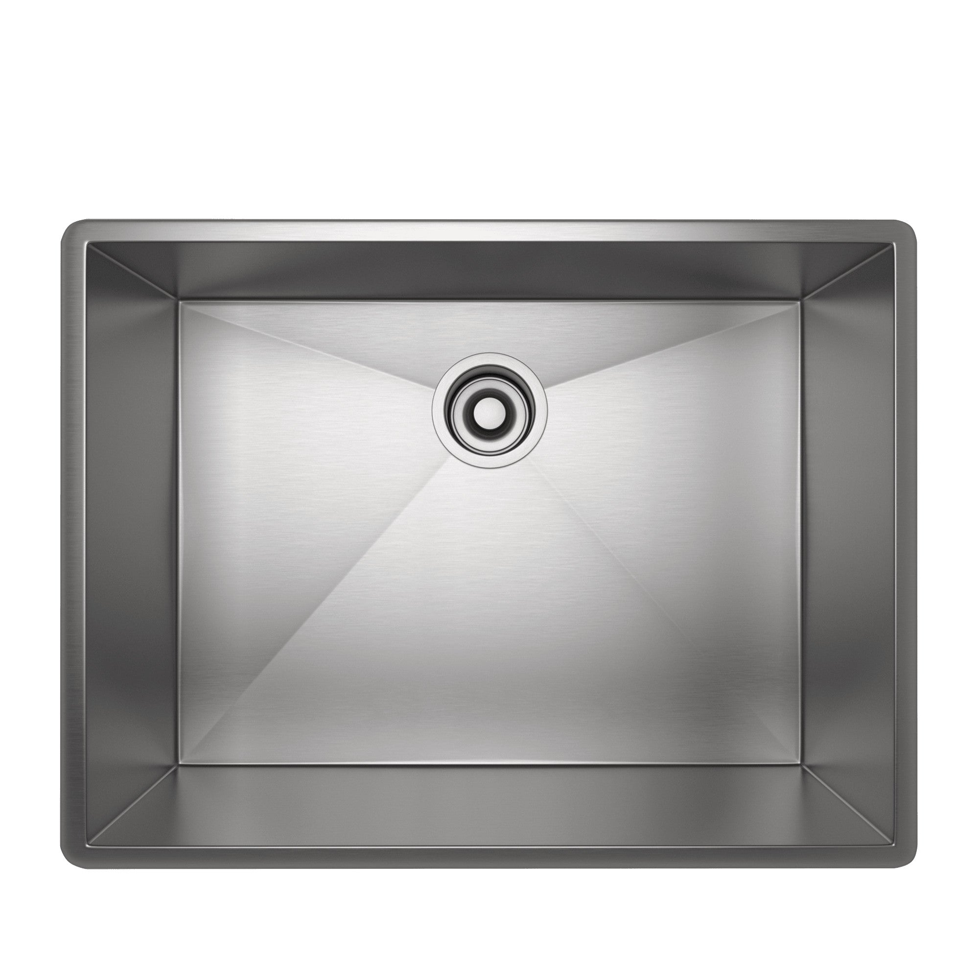 Rohl Forze Tarja Sencilla de Acero Inoxidable 24" - Acero Inoxidable Cepillado