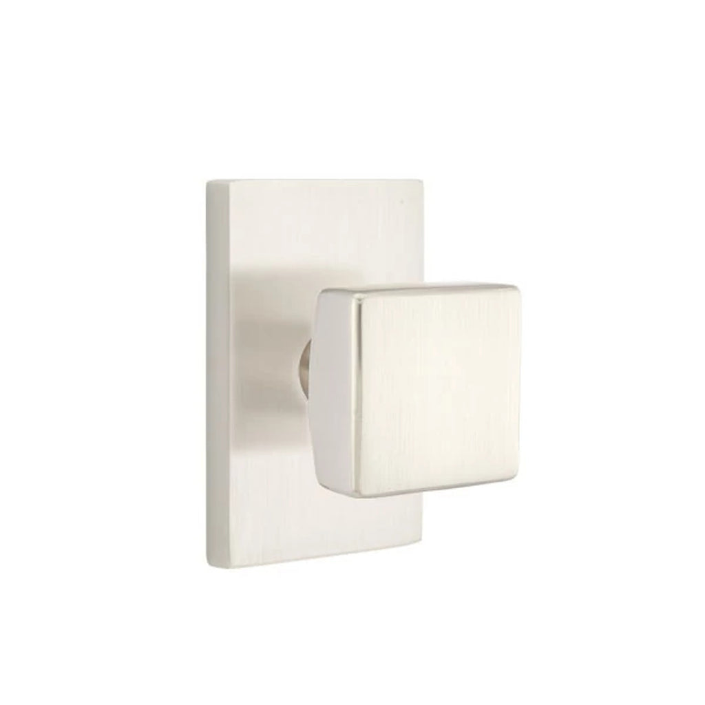 Níquel Satinado · Modern Rectangular Rosette