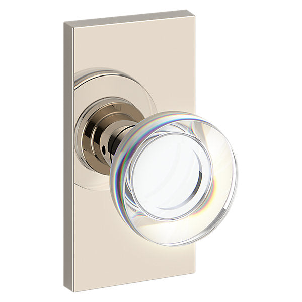 Baldwin Hardware Reserve Perilla Contemporary Crystal — Níquel pulido Lifetime — Contemporary 5 — Paso