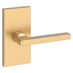 Baldwin Hardware Reserve Manija Square — Latón satinado Lifetime — Contemporary 5 — Paso