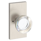 Baldwin Hardware Reserve Perilla Contemporary Crystal — Níquel satinado — Contemporary 5 — Privacidad