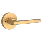 Baldwin Hardware Reserve Manija Square — Latón satinado Lifetime — Contemporary Round — Privacidad