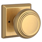 Baldwin Hardware Reserve Perilla Traditional — Latón satinado Lifetime — Traditional Square — Privacidad