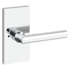 Baldwin Hardware Reserve Manija Tube — Cromo pulido — Contemporary 5 — Privacidad