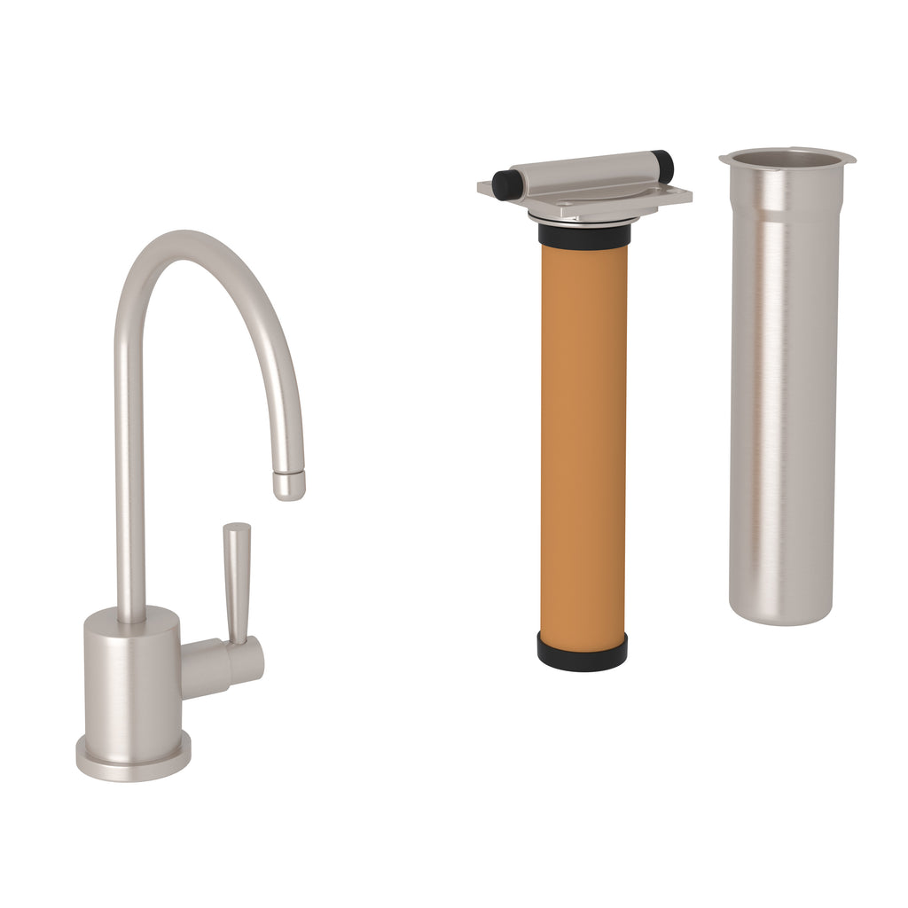 Rohl Holborn Kit de Mezcladora Filtradora de Cocina - Níquel Satinado
