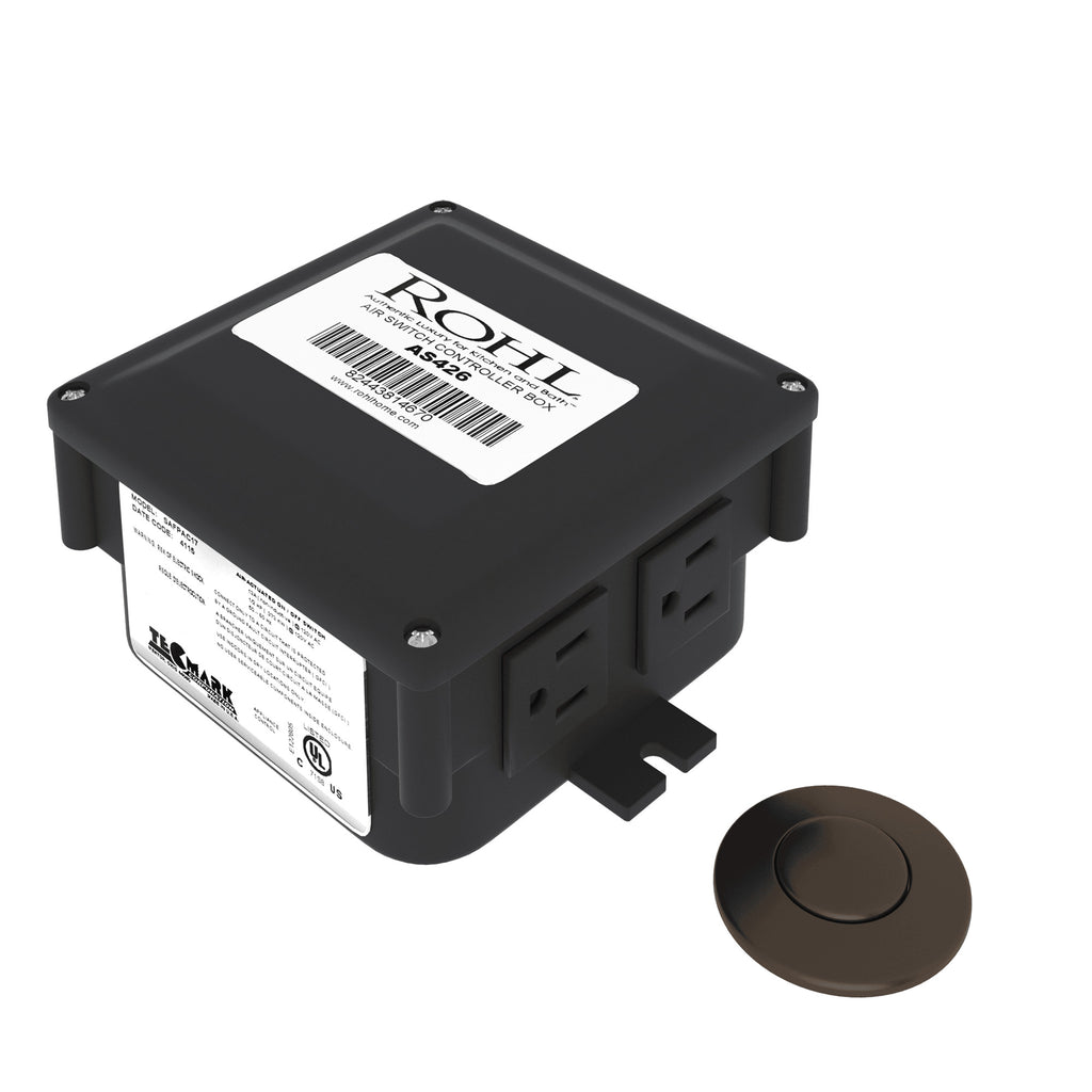 Rohl Caja de Control para Triturador con Botón Neumático - Transicional - Latón Toscano