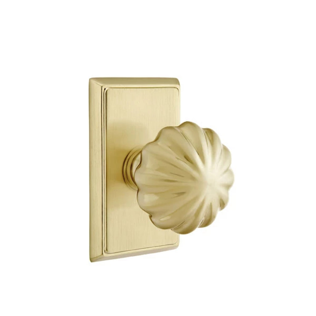 Latón Satinado · Rectangular Rosette