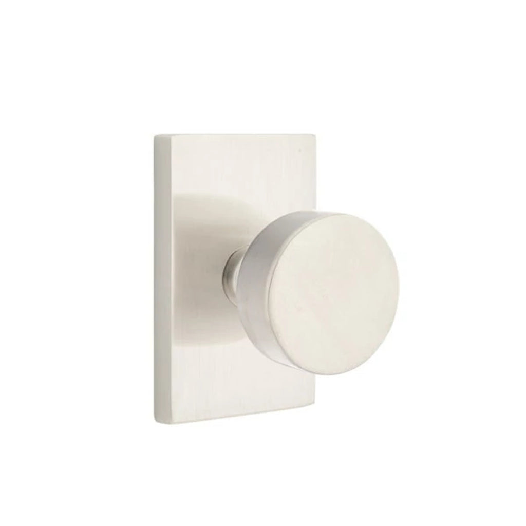 Níquel Satinado · Modern Rectangular Rosette