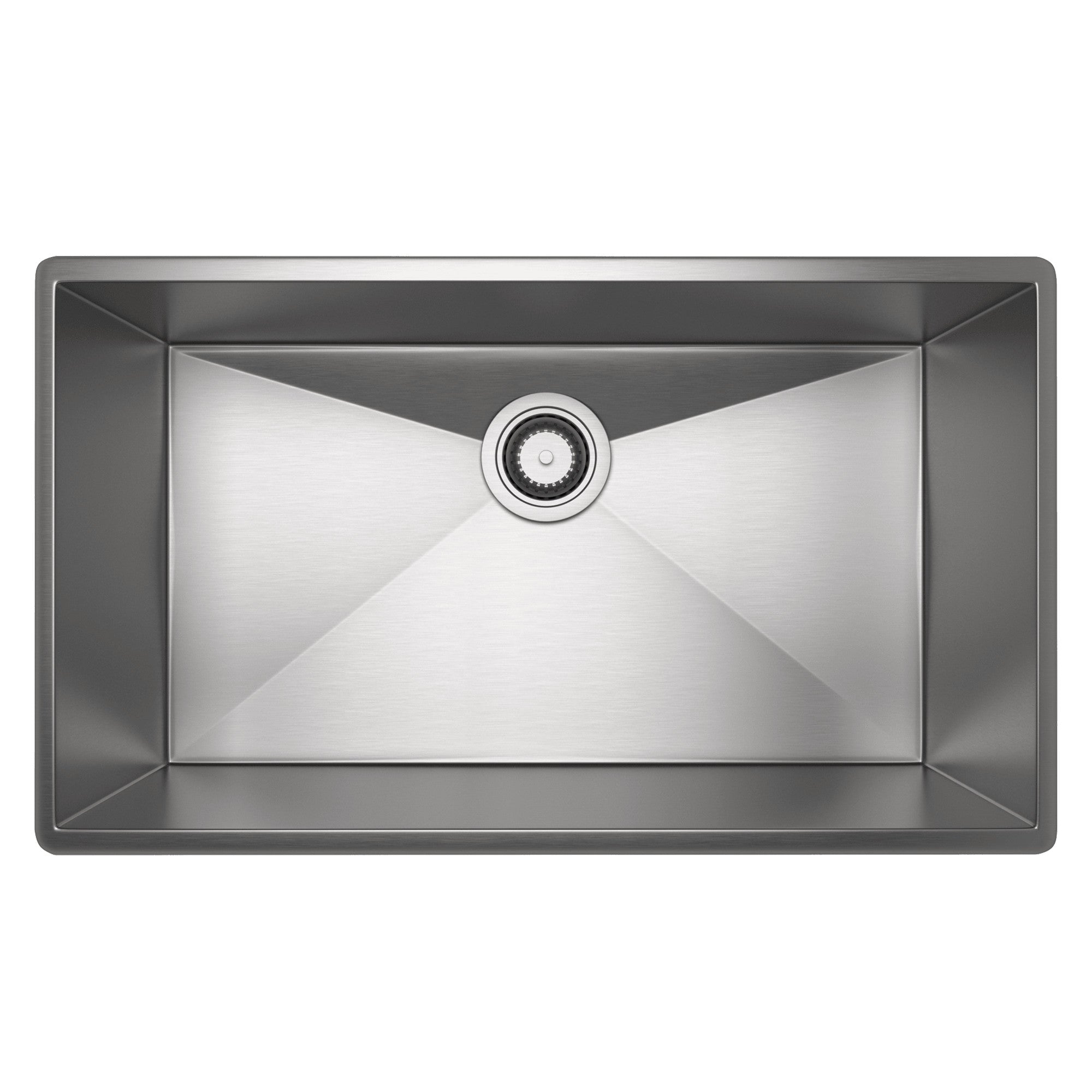 Rohl Forze Tarja Sencilla de Acero Inoxidable 27" - Acero Inoxidable Cepillado