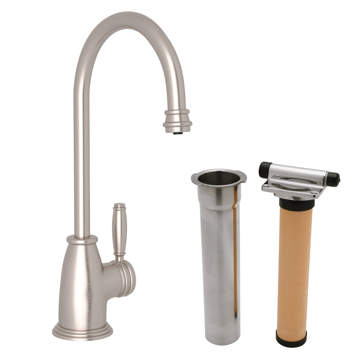 Rohl Gotham Kit de Mezcladora Filtradora de Cocina - Níquel Satinado