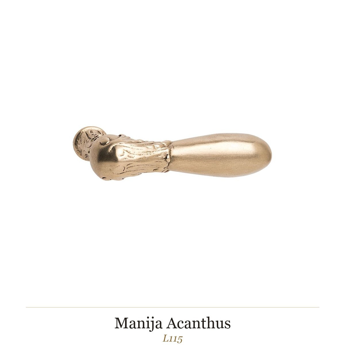 Manija Acanthus — Rocky Mountain Hardware bronce macizo