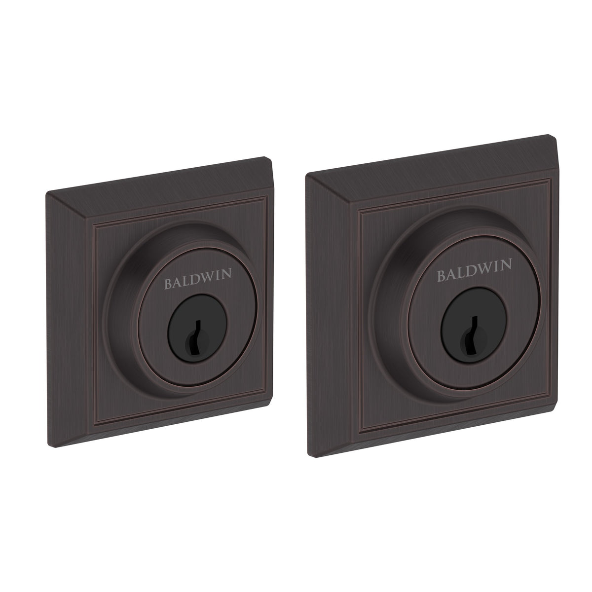 Baldwin Hardware Reserve Cerrojo Chamfered Square — Bronce veneciano (doble cilindro)